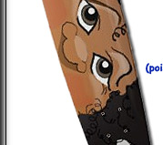 #1 Lollipop board with pointed nose, tapered tail